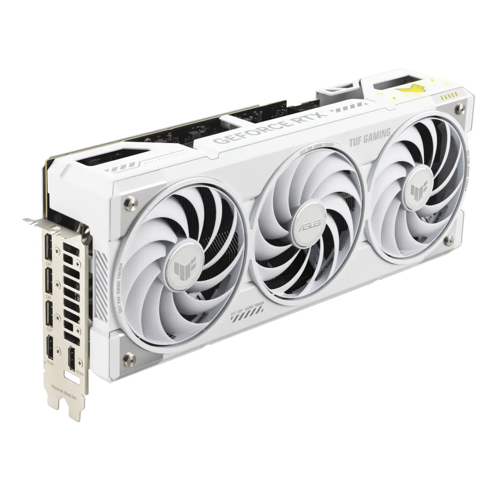 ASUS TUF-RTX5070TI-O16G-BTF-WHITE NVIDIA GeForce RTX 5070 Ti 16 GB GDDR7, 7680 x 4320 Pixel 256 bit 28 Gbit/s PCI Express 5.0, Quantità porte HDMI: 2, DisplayPorts: 3