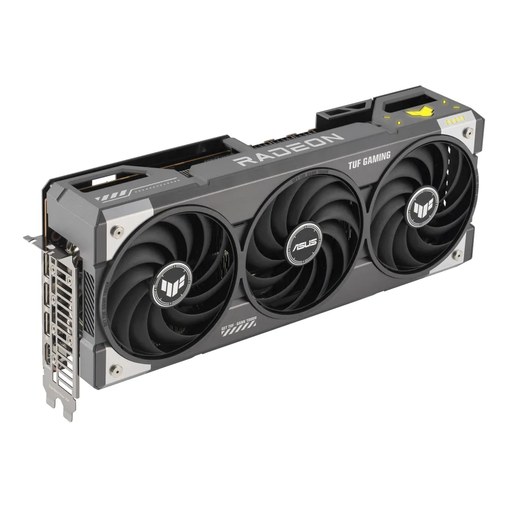 ASUS TUF Gaming TUF-RX9070XT-O16G-GAMING AMD Radeon RX 9070 XT 16 GB GDDR6, 7680 x 4320 Pixel 256 bit 20 Gbit/s PCI Express 5.0, Quantità porte HDMI: 1 Quantità DisplayPorts: 3