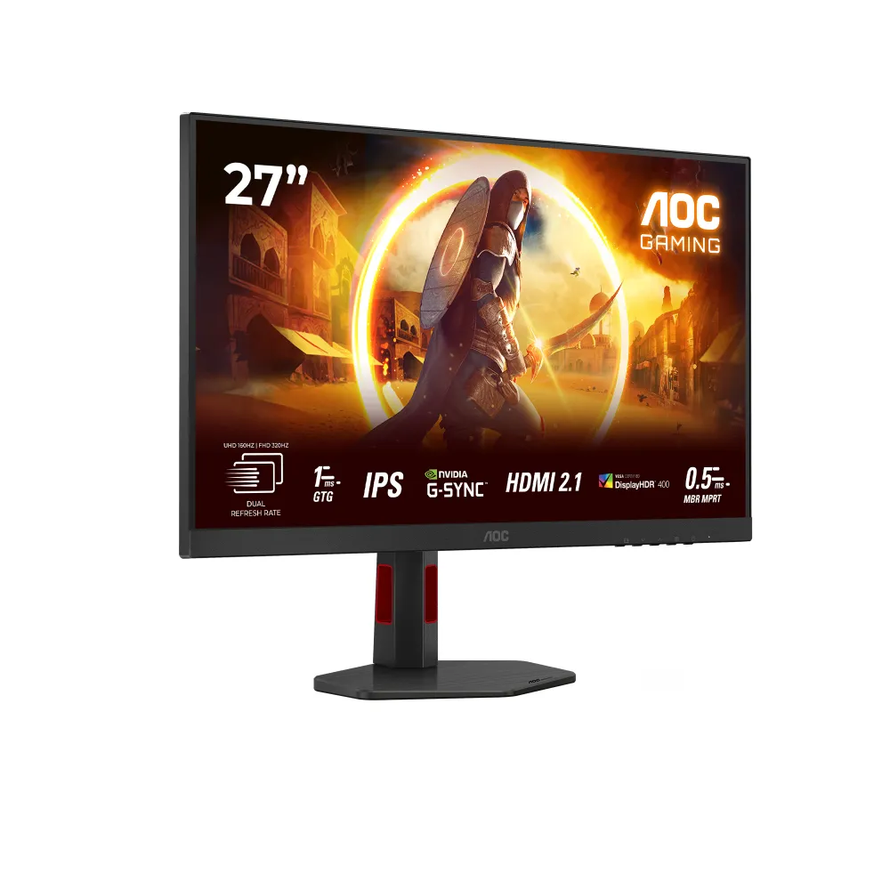 AOC Gaming U27G4R 27" 4K@160Hz / FHD@320Hz Dual Mode Fast IPS Pivot