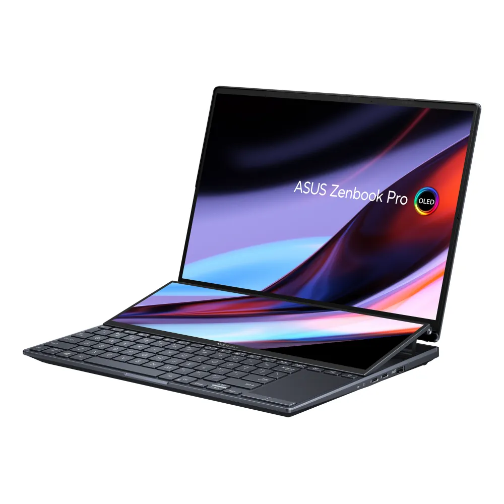 ASUS Zenbook Pro 14 Duo OLED UX8402ZA-M3031X Intel® Core™ i7-12700H Notebook 36,8 cm (14.5") Touch screen 2.8K 16 GB LPDDR5-SDRAM 1 TB SSD Wi-Fi 6E (802.11ax) Windows 11 Pro Nero