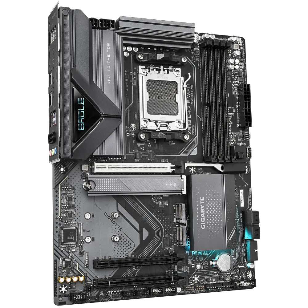 GIGABYTE X870 EAGLE WIFI7 Scheda Madre - Supporta CPU AMD Ryzen 9000, 14+2+2 fasi VRM, fino a 8000MHz DDR5 (OC), 1xPCIe 5.0 + 2xPCIe 4.0, Wi-Fi 7, LAN 2.5GbE, USB 4