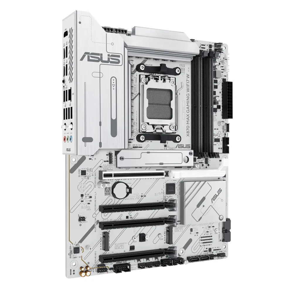 ASUS X870 MAX GAMING WIFI7 W AMD X870 Socket AM5 ATX, 2.5 Gigabit Ethernet,  Wi-Fi 7 (802.11be), Bluetooth 5.4