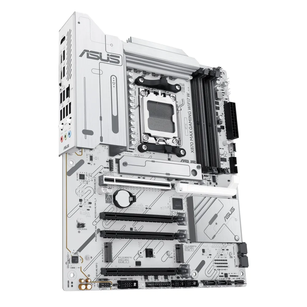 ASUS X870 MAX GAMING WIFI7 W AMD X870 Socket AM5 ATX, 2.5 Gigabit Ethernet,  Wi-Fi 7 (802.11be), Bluetooth 5.4