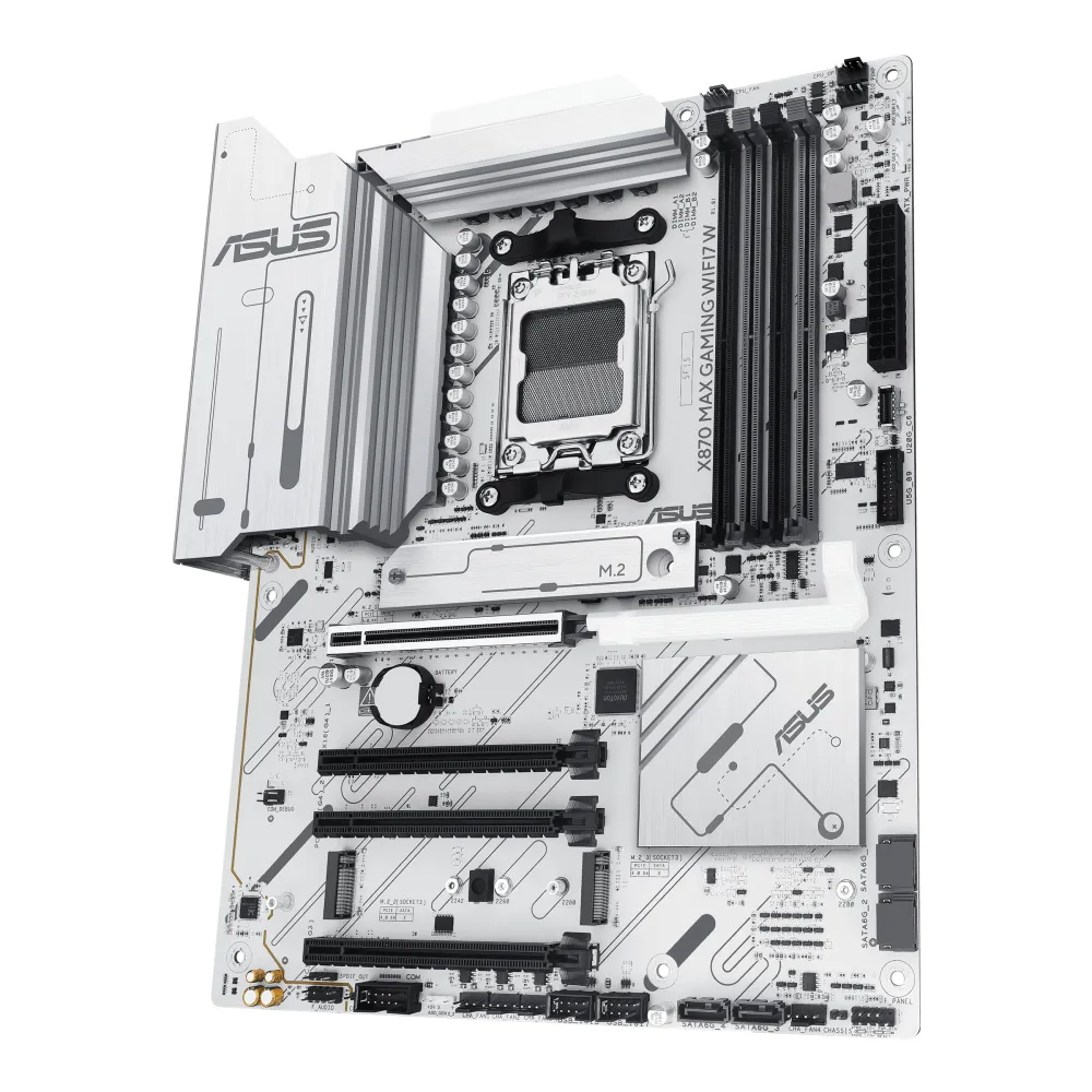 ASUS X870 MAX GAMING WIFI7 W AMD X870 Socket AM5 ATX, 2.5 Gigabit Ethernet,  Wi-Fi 7 (802.11be), Bluetooth 5.4