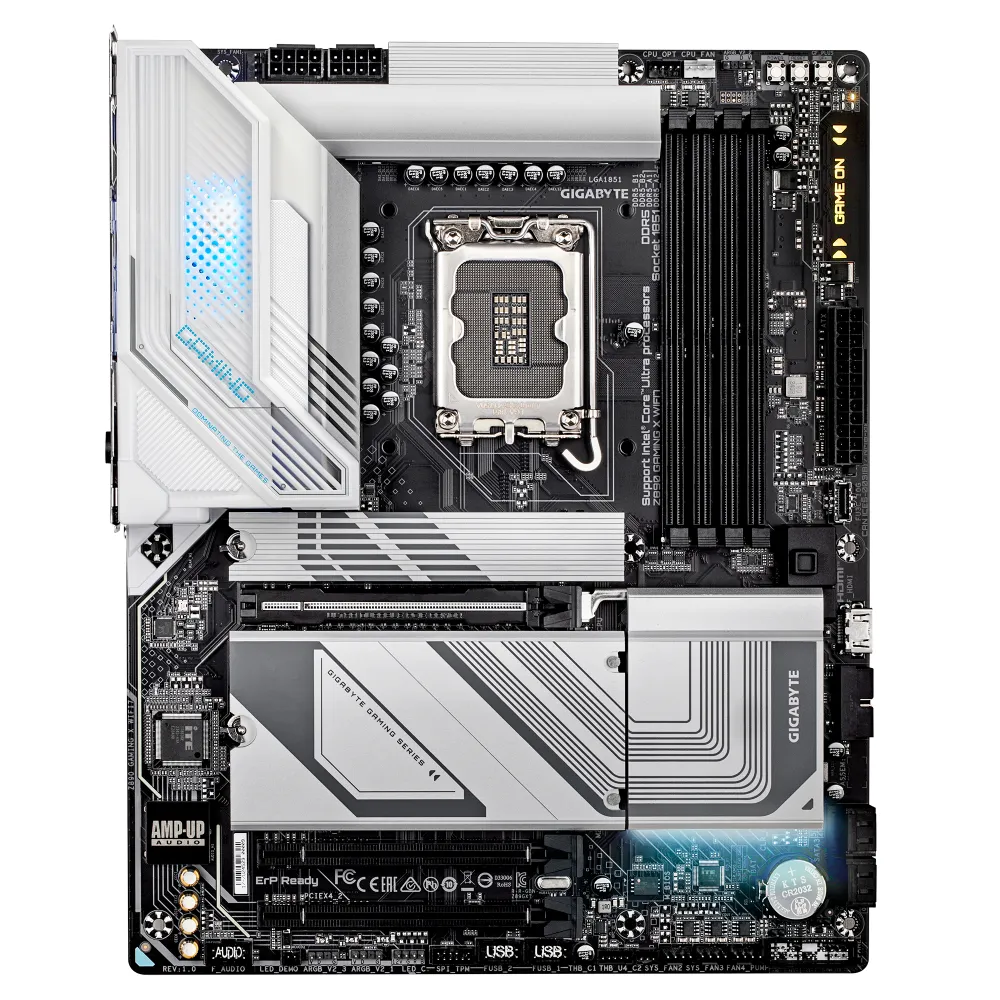 GIGABYTE Z890 GAMING X WIFI7 Scheda Madre - Supporta CPU Intel Core Ultra (Serie 2), VRM a 16+1+2 fasi, fino a 8800MHz DDR5 (OC), 1xPCIe 5.0 + 3xPCIe 4.0, Wi-Fi 7, LAN 2.5GbE, USB 4
