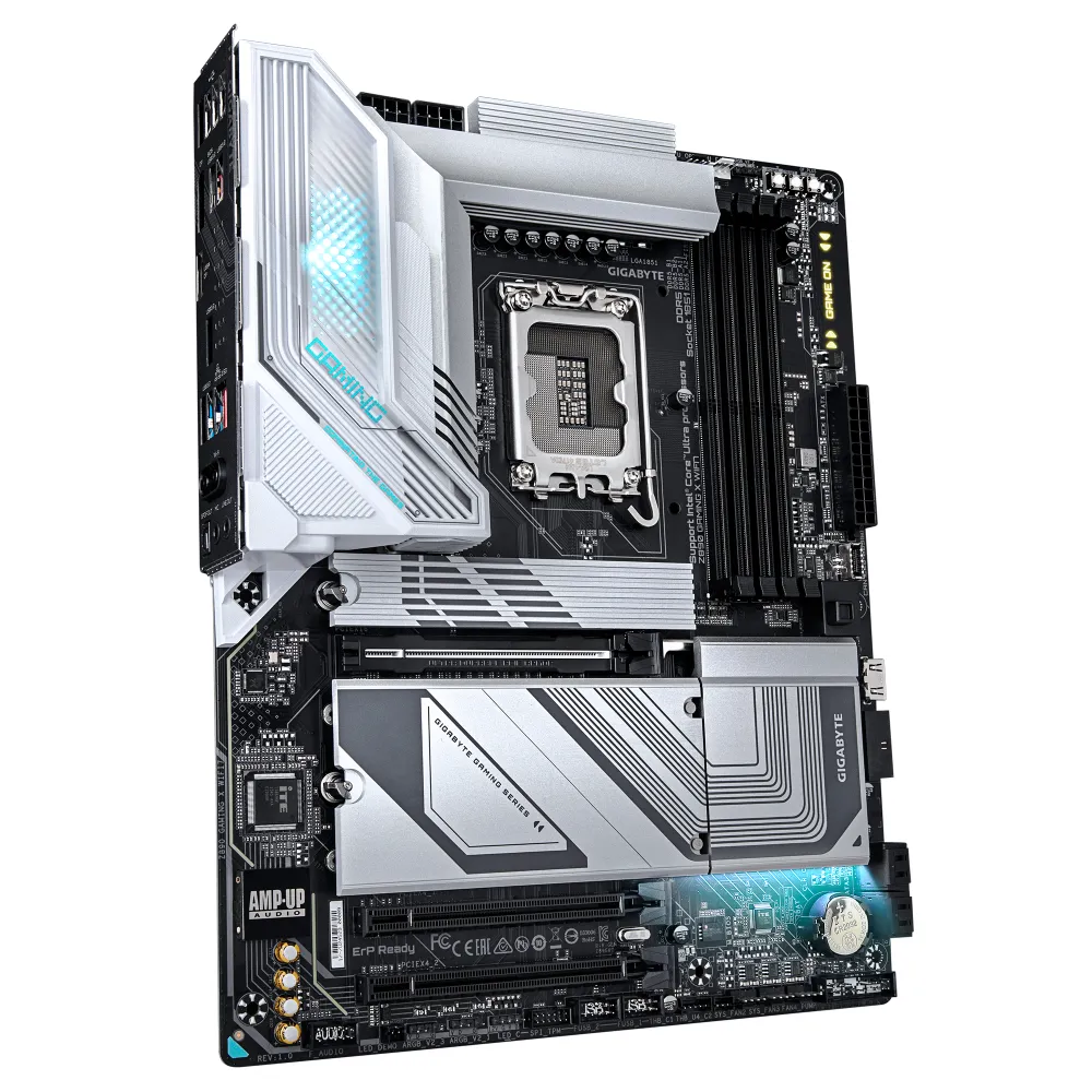 GIGABYTE Z890 GAMING X WIFI7 Scheda Madre - Supporta CPU Intel Core Ultra (Serie 2), VRM a 16+1+2 fasi, fino a 8800MHz DDR5 (OC), 1xPCIe 5.0 + 3xPCIe 4.0, Wi-Fi 7, LAN 2.5GbE, USB 4