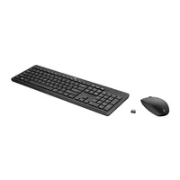 HP 235 Wireless Bundle - Kit Tastiera e Mouse Wireless Layout Italiano, Connettività 2.4GHz