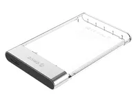 ORICO 2129U3-CR-BP contenitore di unità di archiviazione Box esterno HDD/SSD Nero, Argento, Trasparente 2.5"