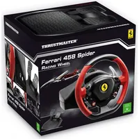 Thrustmaster Ferrari 458 Spider Nero, Rosso Sterzo + Pedali Xbox One