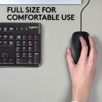 Logitech B110 Silent mouse Ufficio Ambidestro USB tipo A Ottico 1000 DPI
