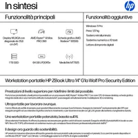 Notebook HP ZBook Ultra G1a Copilot+ PC AI Workstation Mobile Display (14") WUXGA, Cpu AMD Ryzen AI Max PRO 390, Ram 64 GB, SSD 1 TB, Windows 11 Pro