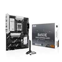 ASUS B650E MAX GAMING WIFI AMD B650 Socket AM5 ATX, 2.5 Gigabit Ethernet, Wi-Fi 6E (802.11ax), Bluetooth 5.3