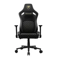 Cougar Defensor Gold - Sedia Gaming, Ecopelle, Supporto Lombare