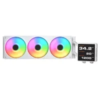 Cougar Poseidon Vistek Pro 360 - AIO, LGA1851-1700-1200-AM5-AM4, Radiatore 360mm, ARGB, Bianco, Display IPS