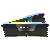 Memoria RAM CORSAIR VENGEANCE RGB DDR5, 16GB (2x8GB), DDR5 6000 MHz, CL36, Intel XMP, AMD EXPO, Grigio