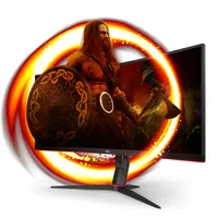 AOC G2 CU34G2X/BK LED display 86,4 cm (34") 3440 x 1440 Pixel Quad HD Nero, Rosso