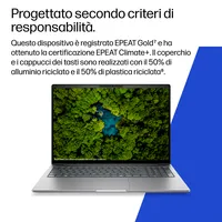 HP ZBook 8 G2a - Display 16" WUXGA, AMD Ryzen AI 7 PRO 450, 32GB RAM, 1TB SSD, Windows 11 Pro, AI PC, Argento