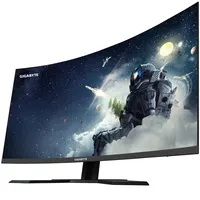GIGABYTE G32QC A 31.5" Monitor da Gioco Curvo QHD - 2560 x 1440, 1500R, 165Hz, 1ms, 350 cd/m², FreeSync Premium Pro, Display HDR400, HDMI 2.0, Displayport 1.2