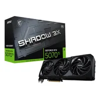 MSI GeForce RTX 5070 Ti 16G SHADOW 3X OC NVIDIA 16 GB GDDR7, 7680 x 4320 Pixel 256 bit 28 Gbit/s PCI Express x16 5.0, Quantità porte HDMI: 1, DisplayPorts: 3, (versione bulk, senza scatola)