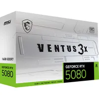 MSI VENTUS GEFORCE RTX 5080 16G 3X OC WHITE scheda video NVIDIA 16 GB GDDR7, 7680 x 4320 Pixel 256 bit PCI Express x16 5.0, Quantità porte HDMI: 1, DisplayPorts: 3