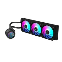 GIGABYTE AORUS WATERFORCE II 360 AIO Raffreddamento a liquido per CPU - 3x ventole ARGB da 120 mm, meccanismo a incastro, DAISY-CHAIN, compatibile con Intel LGA 1851 e AMD AM5