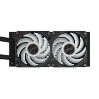 GIGABYTE AORUS WATERFORCE X II 240 Raffreddamento a liquido per CPU AIO - 2x ventole ARGB da 120 mm, LCD a colori, DAISY-CHAIN, compatibile con Intel LGA 1851 e AMD AM5