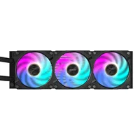 GIGABYTE AORUS WATERFORCE X II 360 Raffreddamento a liquido per CPU AIO - 3x ventole ARGB da 120 mm, LCD a colori, DAISY-CHAIN, compatibile con Intel LGA 1851 e AMD AM5