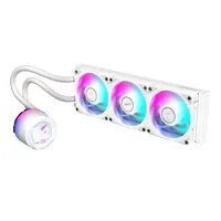 GIGABYTE AORUS WATERFORCE X II 360 ICE Raffreddamento a liquido per CPU AIO - 3x ventole ARGB da 120 mm, LCD a colori, DAISY-CHAIN, compatibile con Intel LGA 1851 e AMD AM5