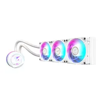 GIGABYTE AORUS WATERFORCE X II 360 ICE Raffreddamento a liquido per CPU AIO - 3x ventole ARGB da 120 mm, LCD a colori, DAISY-CHAIN, compatibile con Intel LGA 1851 e AMD AM5