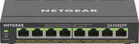 NETGEAR 8-Port Gigabit Ethernet High-Power PoE+ Plus Switch (GS308EPP) Gestito L2/L3 Gigabit Ethernet (10/100/1000) Supporto Power over Ethernet (PoE) Nero