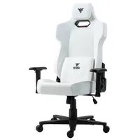 itek Gaming Chair SHUTTLE PM66 - PVC e Tessuto- Braccioli 3D- Nero Bianco