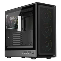 itek MESHCORE 36B Black - Case ATX, Pannello Mesh, 4 Ventole ARGB, USB-C