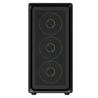 itek MESHCORE 36B Black - Case ATX, Pannello Mesh, 4 Ventole ARGB, USB-C