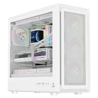 Case itek MESHCORE 36W - Gaming Tower- ATX- 4x12cm ARGB fan- 2xUSB3- Type-C- Temp Glass Side Panel- Bianco