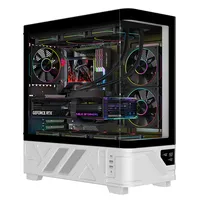 Case itek NETRON CURVED - Gaming Tower- ATX- 3x12cm ARGB fan- 2xUSB3- Type-C- Darker Temp Glass Side & Front Panel- Display