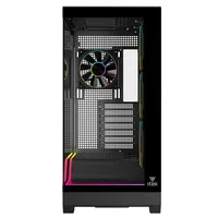 Case SHOWBUI WAVE 82B - Gaming Tower- ATX- 4x12cm ARGB fan- 2xUSB3- Type-C- Darker Temp Glass Side & Front Panel