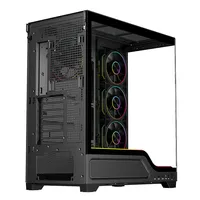Case SHOWBUI WAVE 82B - Gaming Tower- ATX- 4x12cm ARGB fan- 2xUSB3- Type-C- Darker Temp Glass Side & Front Panel