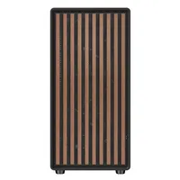 Case WOODY W2B - Gaming Tower- ATX- 4x14cm Black fan- 2xUSB3- Type-C- Wood Front- Darker Temp Glass Side Panel