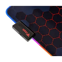 itek E1 Tappetino per mouse per gioco da computer Nero, Rosso
