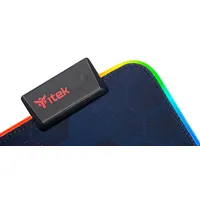 itek E1 Tappetino per mouse per gioco da computer Nero, Rosso