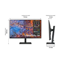 Samsung LS32B800PXU Monitor PC 81,3 cm (32") 3840 x 2160 Pixel 4K Ultra HD LCD Nero