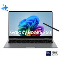 Samsung Galaxy Book5 360 Intel Core Ultra 5 226V Ibrido (2 in 1) (15.6") Touch screen Full HD 16 GB LPDDR5x-SDRAM 512 GB SSD Wi-Fi 7 (802.11be) Windows 11 Home Grigio