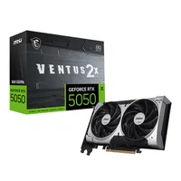 MSI GEFORCE RTX 5050 8G VENTUS 2X OC scheda video NVIDIA 8 GB GDDR6, 7680 x 4320 Pixel 128 bit 20 Gbit/s PCI Express x16 5.0, Porte HDMI: 1, DisplayPorts: 3