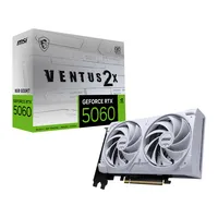 MSI GeForce RTX 5060 8G VENTUS 2X OC WHITE NVIDIA 8 GB GDDR7, 7680 x 4320 Pixel 128 bit 28 Gbit/s PCI Express x16 5.0, Quantità porte HDMI: 1, DisplayPorts: 3, Bianco