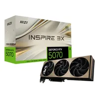 MSI GeForce RTX 5070 12G INSPIRE 3X OC NVIDIA 12 GB GDDR7, 7680 x 4320 Pixel 192 bit 28 Gbit/s PCI Express 5.0, Quantità porte HDMI: 1, DisplayPorts: 3
