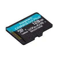 Kingston Technology Scheda microSDXC Canvas Go Plus 170R A2 U3 V30 da 128GB + adattatore