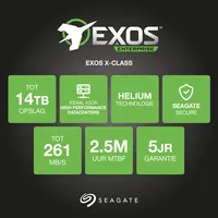 Seagate Enterprise ST12000NM0007 disco rigido interno 12 TB 7200 Giri/min 256 MB 3.5" Serial ATA III