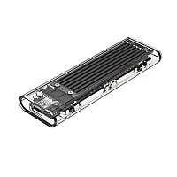 Orico TCM2-C3 Box Esterno SSD Enclosure M.2 NVME USB Type-C - Trasparente-Nero