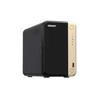 QNAP TS-264 NAS Tower Intel® Celeron® N5095 8 GB QNAP QTS Nero, Oro