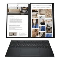 ASUS Zenbook Duo UX8406 Intel Core Ultra 7 155H Notebook 35,6 cm (14") Touch screen 3K 32 GB LPDDR5x-SDRAM 1 TB SSD Wi-Fi 6E (802.11ax) Windows 11 Pro Grigio